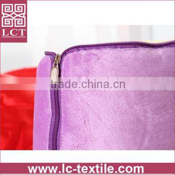 Wholesale 2 in 1 Folding Blanket Design Plush Magic Pillow With High Quality Embroidery(LCTP0121) photo-2