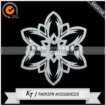 Malaysia Glitter Motif Iron-on Transfer / Gold Glitter Iron on Laser Cut Patch photo-2
