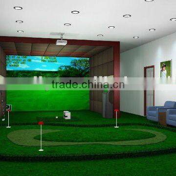arc-screen indoor golf simulator