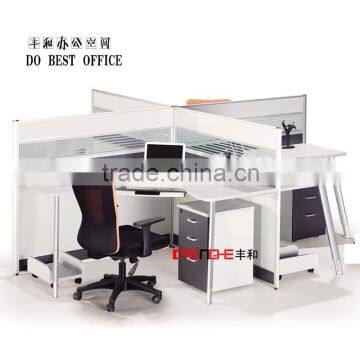 Office furniture call center workstation for 4 person