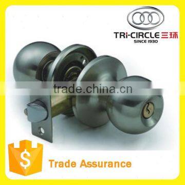 Tri-Circle Three Lever Tubular Knob Office Lock For Entrance Kwikset Schlage 3871AB photo-5