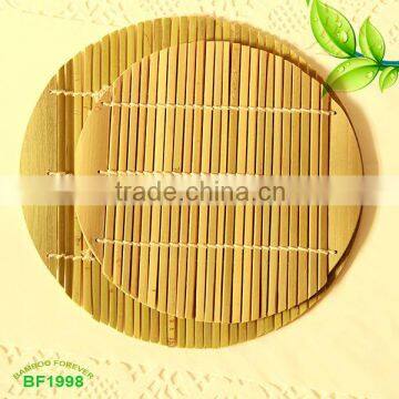 Round sushi bamboo mat