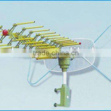 UHF/VHF/FM rotatable outdoor tv antenna