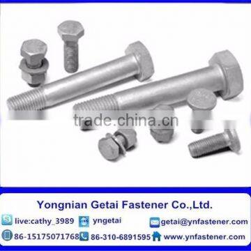Hot Dip Galvanized Hexagon Bolts DIN 933 DIN 931 Grade 4.8 photo-3