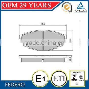 Hot sale 04465-22070 front brake pad for TOYOTA