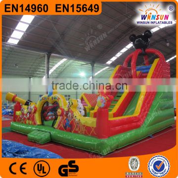 High quality professional children games inflatable stair slide toys