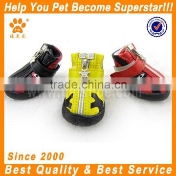 JML durable PU leather dog shoes with rubber sole small breed dog shoes for hunting