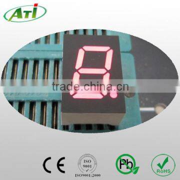 0.39 inch 7 segment led display, 1 digit red color