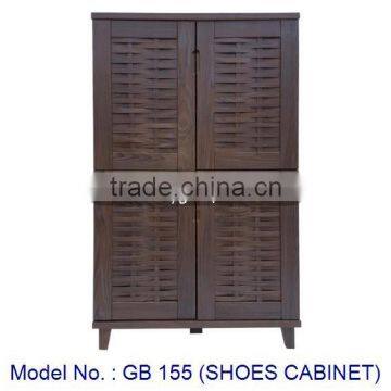 Antique Designs Shoes Cabinet, MDF Shoes Rack With Doors, Wooden Shoes Cabinet Living Room Furniture