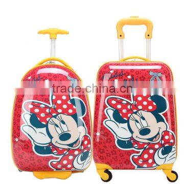 Cartoon luggage trolley bag for girls