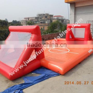 Indoor Inflatable Football Field/Family Soap Football Pitch on yard