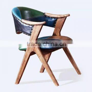 Design upholstered wood dining chair for dining room