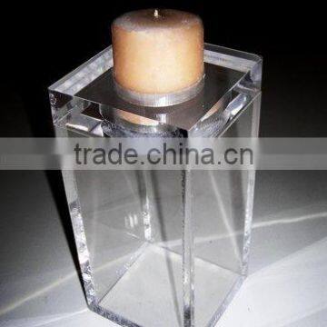 Clear Acrylic Candle Holder