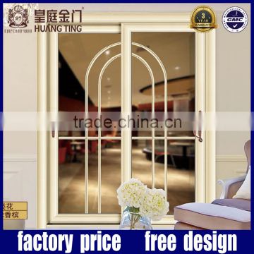 New Designed aluminum low e single glass sliding door