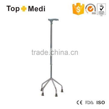 Small base four legs walking stick walking aids for disabled