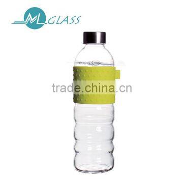 500ml beer glass bottle with colorful sleeve N6485