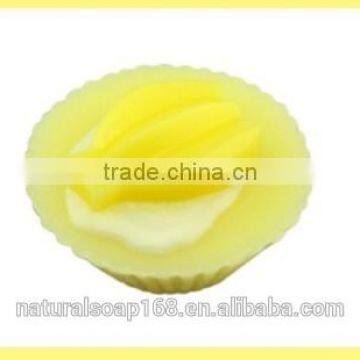 lemon color cake shaped soap