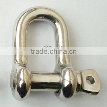 stainless steel D shackle for lifting