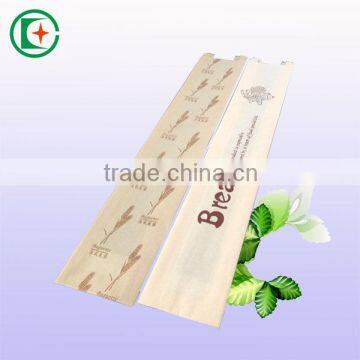 Long size coated grease proof kraft paper bag with clear window