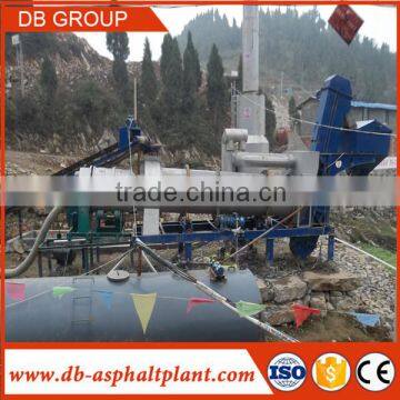 DHB40 Mini Hot Mix Drum Mobile Asphalt Plant for Sales 40t/h
