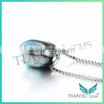 Wholesale 925 Sterling Sliver Necklace Coffee Bean Pendants Charms photo-3
