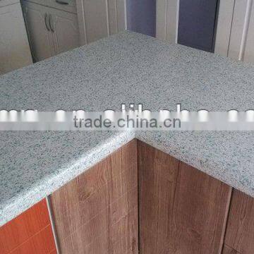 Hot sale kitchen countertop edging l shape kitchen countertop with kitchen sink