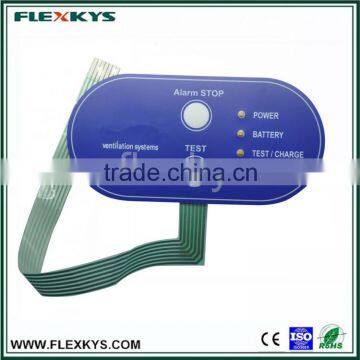 Hot sale embossed buttons membrane keypad wholesaler
