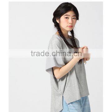 Pure Color Easy Short Sleeve T-shirt photo-2