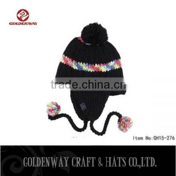 wholesale Jacquard Knitted Warm Ski Beanie Winter Hat