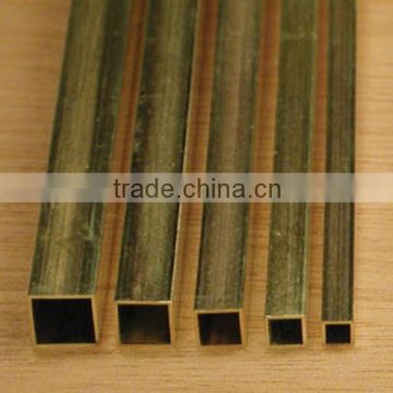 brass tube with round square or hexagonal shape hole