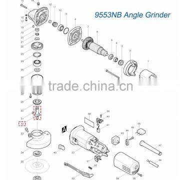 Power Tool Spare Parts 9.6mm Male Thread Metal Shaft Spindle for 4'' Angle Grinder photo-2