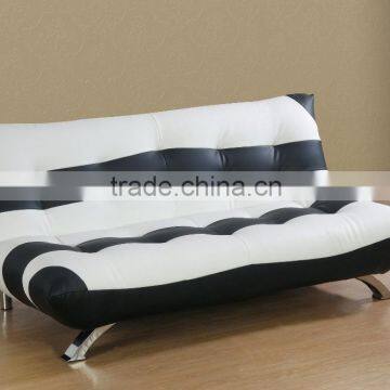 New Model Foldable Click Clack Leather Sofa Bed