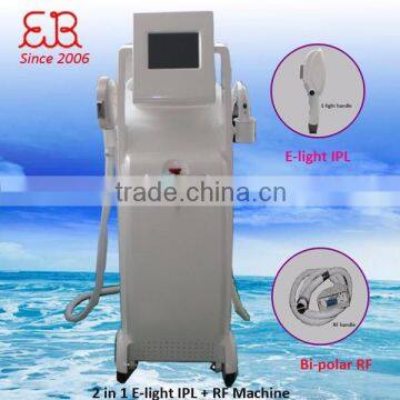 Latest portable IPL hair removal salon apparatus+RF wrinkle removal apparatus