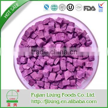 Freeze-dried foods of purple sweet potato in food material