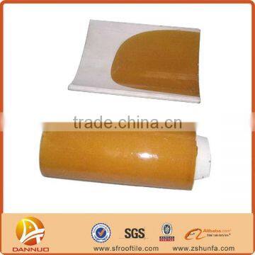 Gold yellow glazed Chinese lightweight roof clay tiles