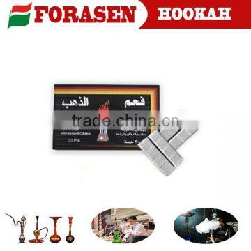 Silver shisha charcoal which easy ignited hookah charcoal