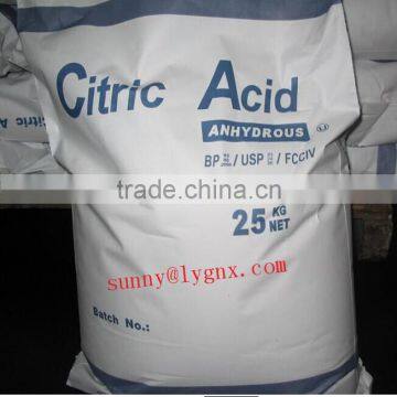 citric acid in acidity regulators
