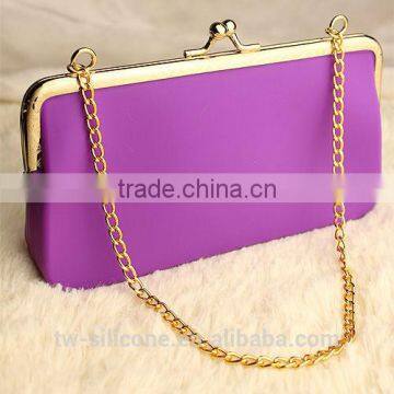 metal chain money purse ladies' silicone money bag varieties shopping money bag