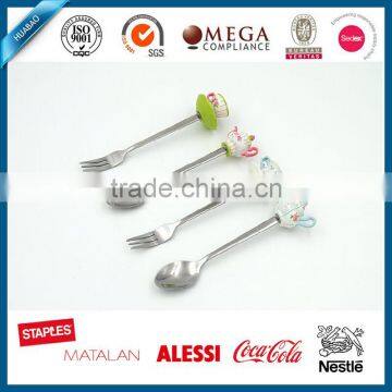 Existing Molds Various Design Resin Handle Stainless Steel Spoon and Fork for Gifts
