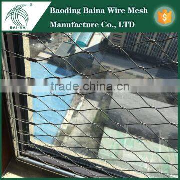 Customized flexible security stainless steel rope mesh/Professional protective partition rope mesh