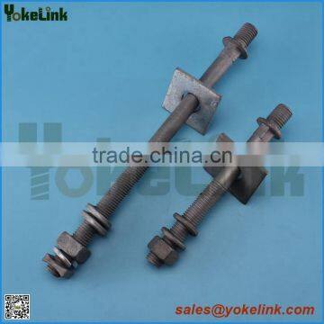 Wood Crossarm 3/4'' Carbon Steel Line Post Stud for Power Line Hardware photo-2