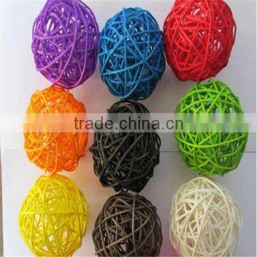 Home/garden decoration fashion colored rattan ball