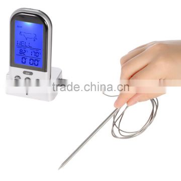 LCD Wireless Barbecue Timer Food Cooking Thermometer Digital Probe Meat termometro BBQ Temperature Gauge digitale thermometre