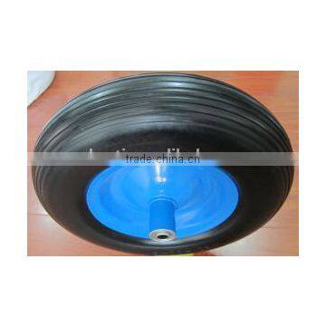 Flat Free Solid pu Foam Rubber Tires and Wheels photo-5