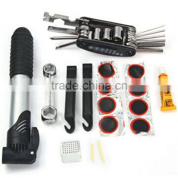 Outdoor Multi-purpose Black Bicycle Repair Tool Puller Wrench for MTB Bike Spanner Pump Set Riding Cycling photo-3