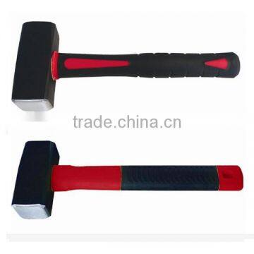 High Quality Hand Tool Stone Hammer With Rubber Coated Steel Handle photo-2