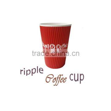 Anqing Christmas Printed Disposable Paper Coffee Cups With PS Cover photo-3