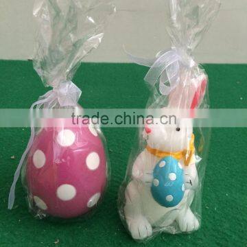 Set of 2 Led Easter Candle Led Rabbit Egg Candles Led Flicking Candle Real Wax Easter Candle Led Scented Candle for Easter