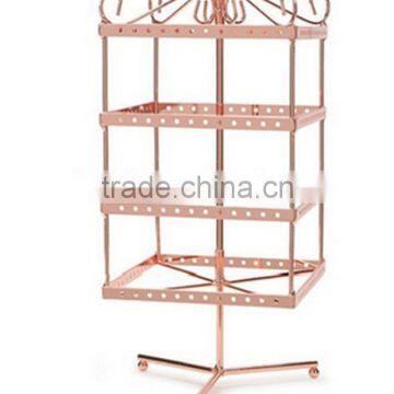 Rotating Top-table Finger Ring Display Stand With Hooks photo-6