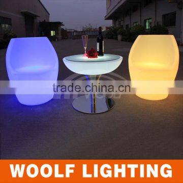 Modern Appearance Nightclub Bar Glow LED Plastic Furniture photo-5